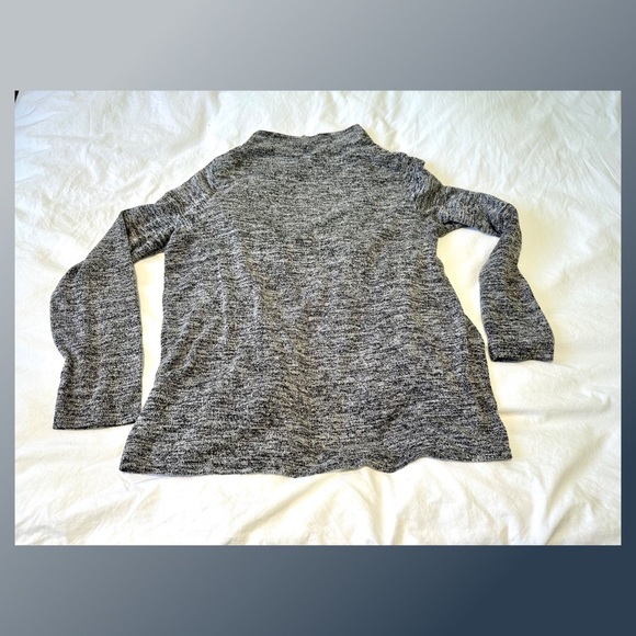 Reitmans Asymmetrical salt & pepper Cardigan size med EUC! S/F - Picture 8 of 10